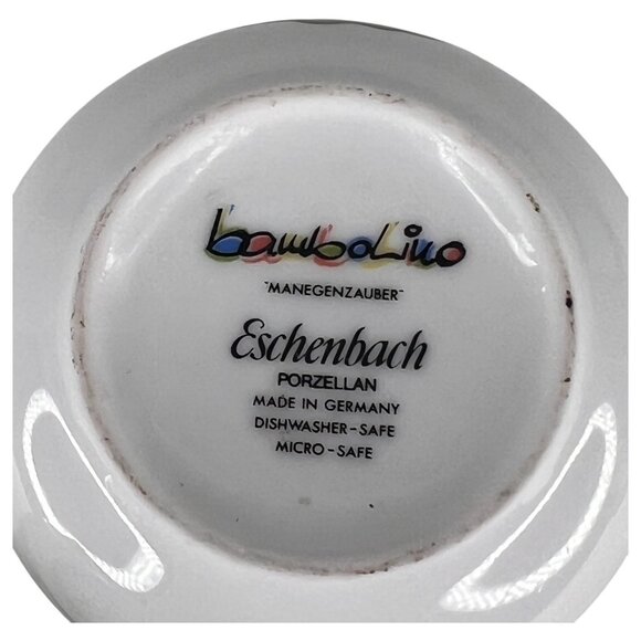 Vintage Eschenbach Bambolino Porcelain Childrens Mug Set With Elephant & Clown D - Picture 6 of 12